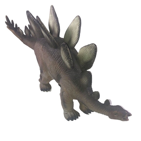 STEGOSAURUS Soft touch, Toys-R-US Xtra Large 19" Realistic Rubber DINOSAUR - Picture 3 of 11